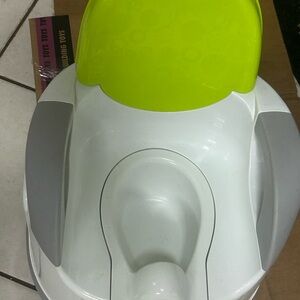 White and Green Baby Potty Chair